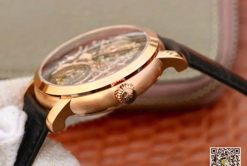 Audemars Piguet JULES 26357PT.ZZ.D028CR.01 1:1 Best Edition Replica Watch Swiss Tourbillon Black Leather Strap